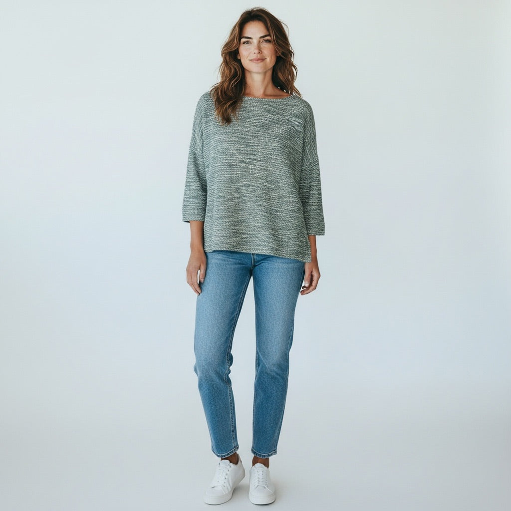 Blue/White Loft Women-Tops, Small